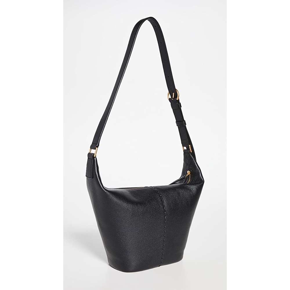 Tory Burch Black McGraw Zip Bucket Bag NWOT - Picture 4 of 16